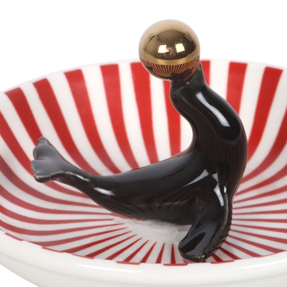 Something Different - Circus Seal Decoratie schaaltje - Zwart/Wit